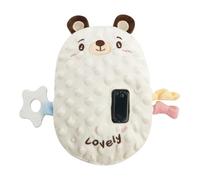 Portable Baby Vibrating Sleep Soother，3 Adjustable Vibration Modes Crib Vibrating Soother，Baby Sleeping Aid，Infant Sleeping Pad for Home & Travel (Bear, One Size)