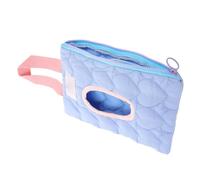 Portable Baby Wipe Dispenser Refillable Cotton Holder Case | Suitable for Diaper Bags or Strollers, Macaron Tone, Convenient Pull-out Lid Design