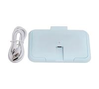 Portable Baby Wipe Warmer, Travel Wipe Warmer and Baby Wet Wipes Dispenser Wipes Warmer for Newborn Baby USB Wet Wipe Heater Constant Temperature Wipes Warmer for Household Car (Blue)