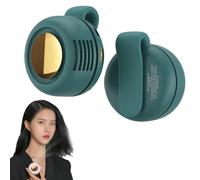 Portable Back Cooling Fan,Portable Silent Mini Bladeless Electric Fan 60 Blades,3-Speed Wind Regulation, Low Energy Consumption, Clip Personal Mini Fans for Outdoor/Office/Travel (Green)