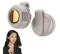 Portable Back Cooling Fan,Portable Silent Mini Bladeless Electric Fan 60 Blades,3-Speed Wind Regulation, Low Energy Consumption, Clip Personal Mini Fans for Outdoor/Office/Travel (White)