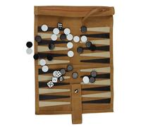 Portable Backgammon Game Set - Classic Strategy Tabletop Travel Board Game | Family Mind Challenge Entertainment For Adults Kids Vacation Gatherings Fun