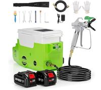 Portable Backpack Airless Sprayer, 500W High Pressure Paint Sprayer, 1.7L Rechargeable Cordless Sprayer, Adjustable Spray Pressure for Painting