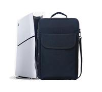 Portable Backpack for PS5 Slim,Travel Carrying Case Storage Bag Handbag Shoulder Bag Backpack for PlayStation 5 Slim Game Console Accessories Game Backpack (Without Logo)