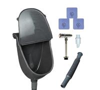 Portable Backyard Urinal, Outdoor Toilet with Cover, Garden Relief Station, Camping Gear Accessory, Easy Clean Design, Compact Storage, Home Patio Convenience