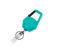 Portable Badge Reel Clip on Accessory Matte Exterior Retractable Cord Card Pouch Backpack Attachment Travel Organizer Tool Retractable Badge Reel Clip on Accessory Card Holder Pull Cord Commute Latch