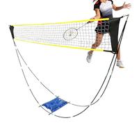 Portable Badminton Net,Foldable Training Equipment | Outdoor Badminton Net - for Garden, Beach, Park, Track, Gym, College and University