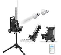 Portable Badminton Serve Machine with APP Control, Adjustable Height for Training and Practice