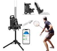 Portable Badminton Training Machine with Adjustable Serve Frequency and Tripod for Solo Practice, Ideal for Beginners and Professionals