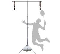 Portable Badminton Training Tool, Adjustable Rebound Trainer for Indoor Outdoor Practice, Ideal for Kids and Adults