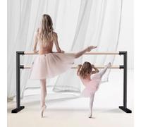Portable Ballet Barre Double Ballet Barre Dancing Stretching Bar Dancing Barre with Non-slip Feet Freestanding Portable Ballet Bar Stretch Bar for Adult Kids,Ballet Equipment (125*60*105cm)