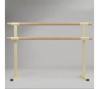 Portable Ballet Barre for Home Studio, Double Bar with Anti-Slip Base for Stretching, Pilates, Yoga, and Dance Practice