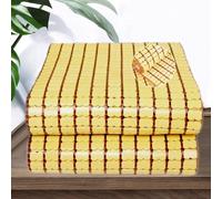 Portable Bamboo Bed Mat - Cooling Summer Rug, Breathable Rollable Foldable Sp Mat for Hot Weather, Ideal for Outdoor Use, Picnic, Table Cover, and Travel.