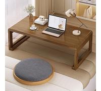 Portable Bamboo Folding Coffee & Tea Table - No Assembly, Smooth, Perfect for Bay - Low Profile Design (31.5"x15.7"x11.8") - Versatile Home & Office Use