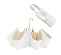 Portable Bamboo Handle Umbrella with Curved Hook - Lightweight Sunshade for Women, Rain and Sun Protection