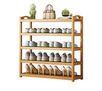 Portable Bamboo Shoe Rack & Sustainable Dustproof Non Slip Design Space Saving for Home & Entryway Eco Friendly Storage Solution.
