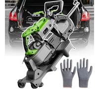 Portable Band Saw for Metal Cutting - Adjustable 0-45° with Built-in LED Light, 4.72 in Cutting Capacity, Includes Multiple Saw Blades and Gloves for Copper, Aluminum, and Steel