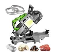 Portable Band Saw - Metal Cutting, 0-45° Adjustable, Built-in LED Light, Includes Multiple Saw Blades and Gloves, Ideal for Copper, Aluminum, Steel, and Floor Materials
