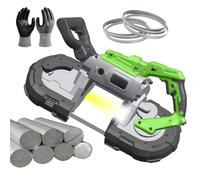 Portable Band Saw, Removable Alloy Steel Base,4.72 in Cutting Diameter Hand Held Band Saw,Variable Speed Portable Bandsaw (Withoutbase)
