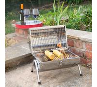 PORTABLE BARREL STAINLESS STEEL BBQ GARDEN CAMPING PICNIC CHARCOAL GRILL BBQ2