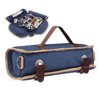 Portable Bartender Bag with Shoulder Strap Travel Bartender Bag Barware Set Roll Bag Bar Tool Storage for Camping Picnic Parties