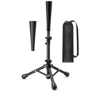 Portable Baseball & Softball Batting Tee for Kids and Youth - Adjustable Height 20" to 27" - Durable Tripod Stand with Rubber Top - Easy Setup and Carrying Bag Included