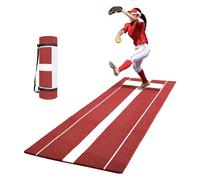Portable Baseball Softball Hitting Pitching Mat, Durable Practice Aid for Indoor Outdoor Fastpitch Training