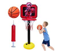 Portable Basketball Basket Stand, Indoor Floor Basketball Basket, Basketball Stand for Basketball Hoop Suitable for Adjustable Height from 19.6 to 44 Inches, Fun Parent-Child in
