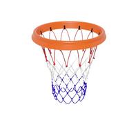 Portable Basketball Net, Professional Size (45 Centimeter), Easy Install Throw-and-Attach System for Rimless Hoops, for Goal Hoop Rim Cylinder, for Indoor/Outdoor Play (orange)
