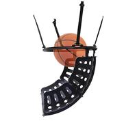 Portable Basketball Rebounder, 360° Rotating Return Attachment with 4 Removable Hooks, Easy Install Training Aid for Teenagers & Adults