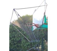 Portable Basketball Rebounder Net Return System, Lightweight Suspended Hoop Shot Trainer Attachment For Indoor And Outdoor