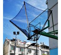 Portable Basketball Return Attachment Shot Returner, Portable Hanging Basketball Rebounder Return System with 180° Rotating Return Chute, Foldable Practice Attachment Rebounder Net Training