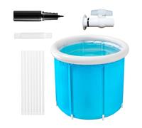 Portable Bath, Separate Relaxation Spa | Large Waterproof Bath Tub for Garden, Travel, Home, Camping, Beach, Bathroom, Patio