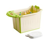 Portable Bath Tub - Folding Baby Bathtub, Thick Safe Base for New-Born Bathing, Quick-Dry Space Saving Design | Bathroom, Travel, Holiday, Shower esentials, Home, Dorm, Family Gift