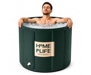 Portable Bath Tub for Adults - Large 88 Gal Foldable Soaking Bathtub for Hot SPA and Ice Bath, Ideal for Fast Muscle Recovery, Cold Water Therapy - No Installation (Ice/Hot Universal)