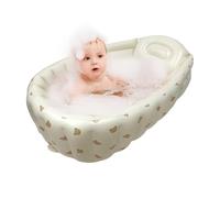 Portable Bathing Tub | Tub Pool Inflatable Bathing for | Spa with Back Support, Mini Air Swimming Pool, Foldable Shower Basin for Boys, Girls, Kids Ages 0-3