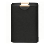 Portable Bathroom Laundry Basket - Foldable Waterproof Fabric, Large Laundry Basket, Freestanding with Sturdy Wooden Handle and Decorative Storage Solution for Toys