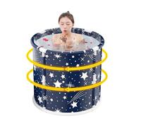 Portable Bathtub - Foldable Ice Tub for Adults - Bathroom Space | Insulated Bath Tub for Hot Water, Relaxing Private Spa or Outdoor Experience B