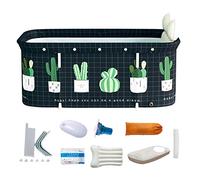 Portable Bathtub for 2 Persons Large Foldable Soaking Bathing Tub Portable Portable Bathtub for Adults Home Bathroom Spa Hot Ice Bath Easy to Install Stable Durable Bathtub