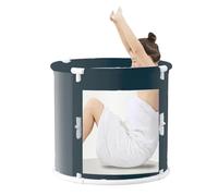 Portable Bathtub for Shower, Foldable Bathtub - Foldable Hot Tub for Indoor and Outdoor, Foldable Bathtub for Adults, Freestanding Bathtubs, Hot Bath and Ice Bath for Bathroom