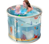 Portable Bathtub, Hot Spa Tub, Folding Large Soaking Basin, Foldable Thermal Bucket, Outdoor Pool for Travel, Camping, Kids, Adults, Relaxation, Wellness, Compact Storage