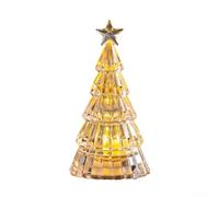 Portable Battery LED Christmas Tree Lamp for Indoor Holiday Decoration, Perfect for Office, Fireplace Mantel, Desktop and Party Settings (Clear colored lights)