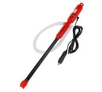Portable Battery Operated Liquid Fuel Siphon Transfer Handy Pump, 12-24V Car Gas Oil Liquid Syphon Oil Change, Car Engine Oil Pump Gear Oil Pump with Hose for Liquid Transfer, Red