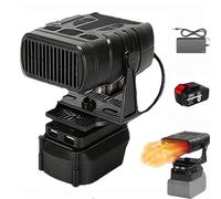 Portable Battery Operated Space Heater, 10㎡ Fast Defogging & Defrosting Battery Powered Heater, Quiet Long-Lasting Heating for Indoors/Car/Camping/Office. (two)