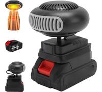 Portable Battery Operated Space Heater, 10㎡ Fast Defogging & Defrosting Battery Powered Heater, Quiet Long-Lasting Heating for Indoors/Car/Camping/Office. (one)