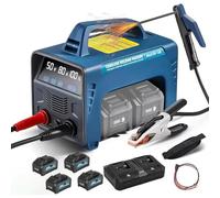 Portable Battery Powered Cordless Welding Machine, MMA ARC 160A, Includes 4 x 6.0Ah Battery, Display, Hot Start, Arc Force, Anti-Stick Technology