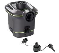 Portable Battery Powered Electric Air Pump 420 L/min for Inflatable Mattress and Pool, Electric Inflator for Inflating and Deflating, with 3 Universal Nozzles, Indoor and Outdoor Use