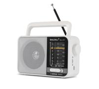 Portable Battery Radio - Retro AM/FM/SW Transistor Radio with 5W Speaker | USB-C & Battery Powered for Emergency, Camping & Home | Rechargeable | Eas