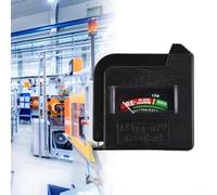 Portable Battery Tester for AA AAA C D 9V and 1.5V Button Cell Batteries - Voltage with Colour-Coded Power Scale, 0-12V Range, 32g