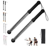 Portable Battle Ropes, 2026 Upgrade 2 PCS Ropeless Battle Ropes, Weighted Cordless Training Rope, Quiet Anti-slip & Sweat-Resistant for Enhance Arm Back Abdomen Strength Unisex (2 Black)